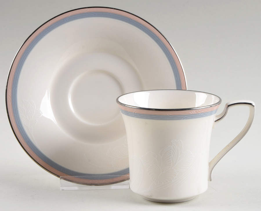 Breathless Flat Cup & Saucer Set by Noritake-1