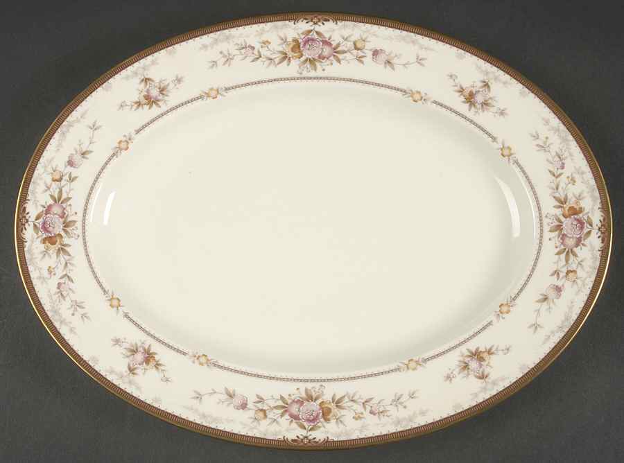 Brently 12" Oval Serving Platter by Noritake-1