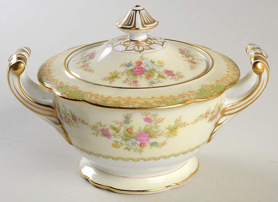 Breton Sugar Bowl & Lid by Noritake-1