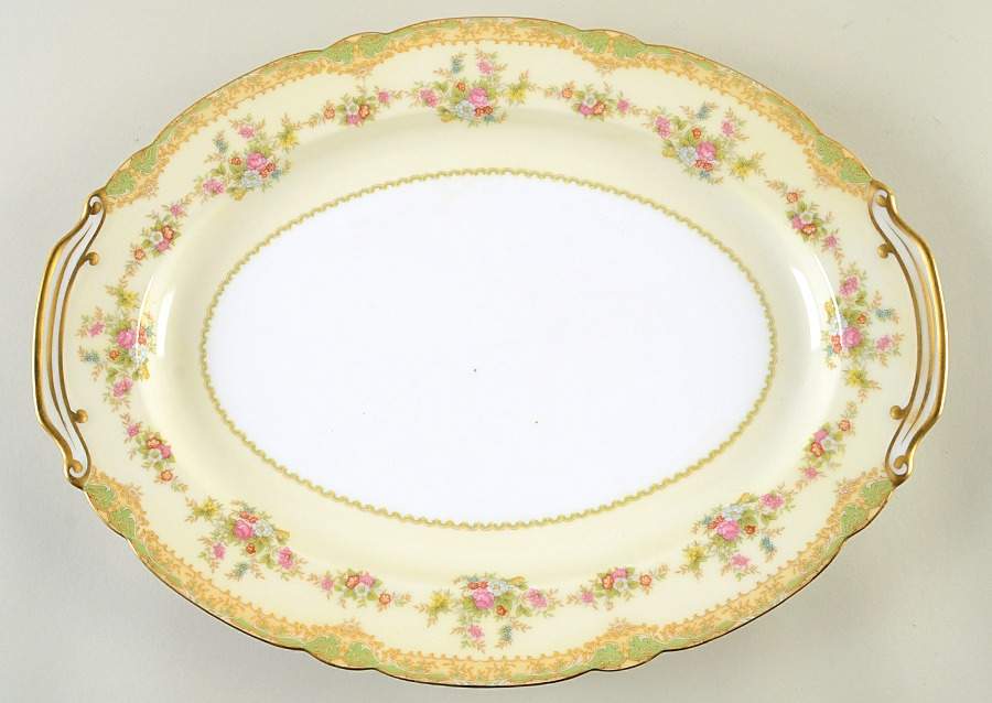 Breton 16" Oval Serving Platter by Noritake-1