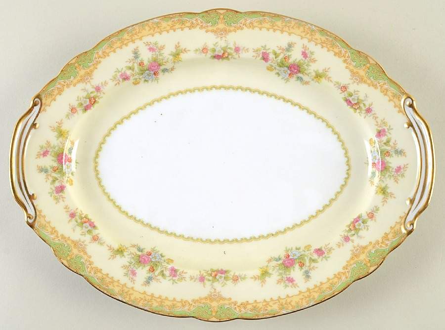 Breton 11" Oval Serving Platter by Noritake-1