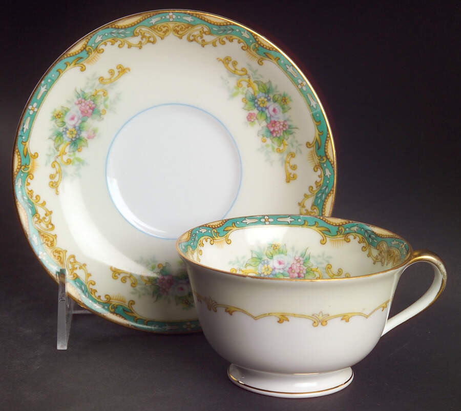 Brian Footed Cup & Saucer Set by Noritake-1