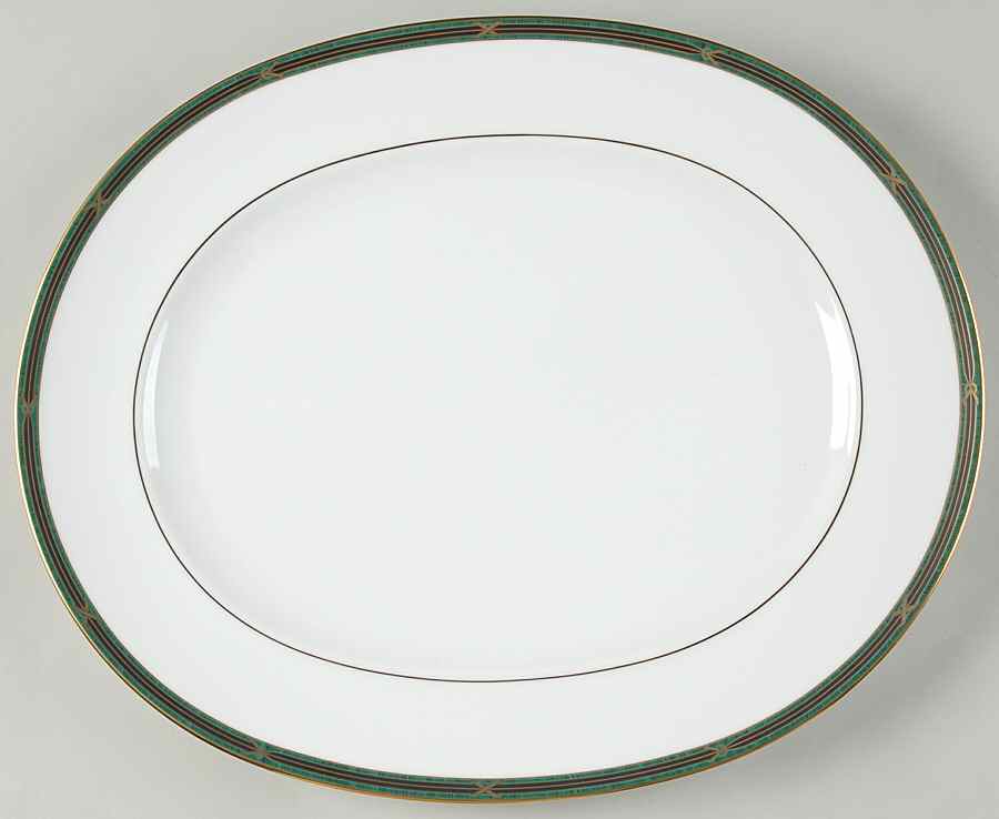 Brickhaven 15" Oval Serving Platter by Noritake-1