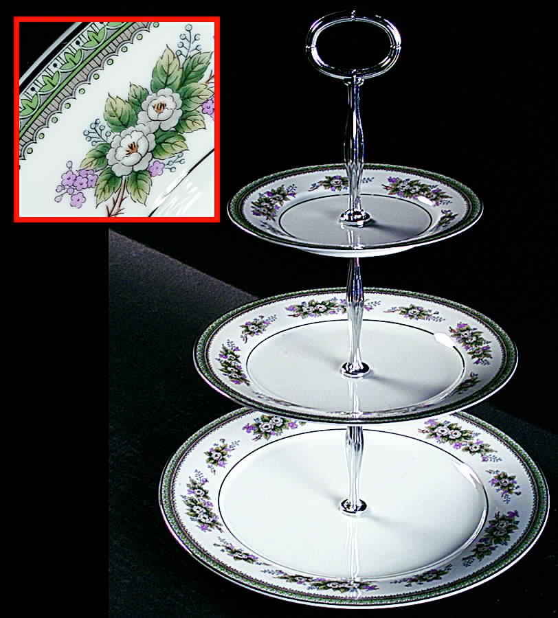 Bristol 13 7/8"-14 1/4" 3-Tiered Serving Tray(DP,SP,BB) HC by Noritake-1
