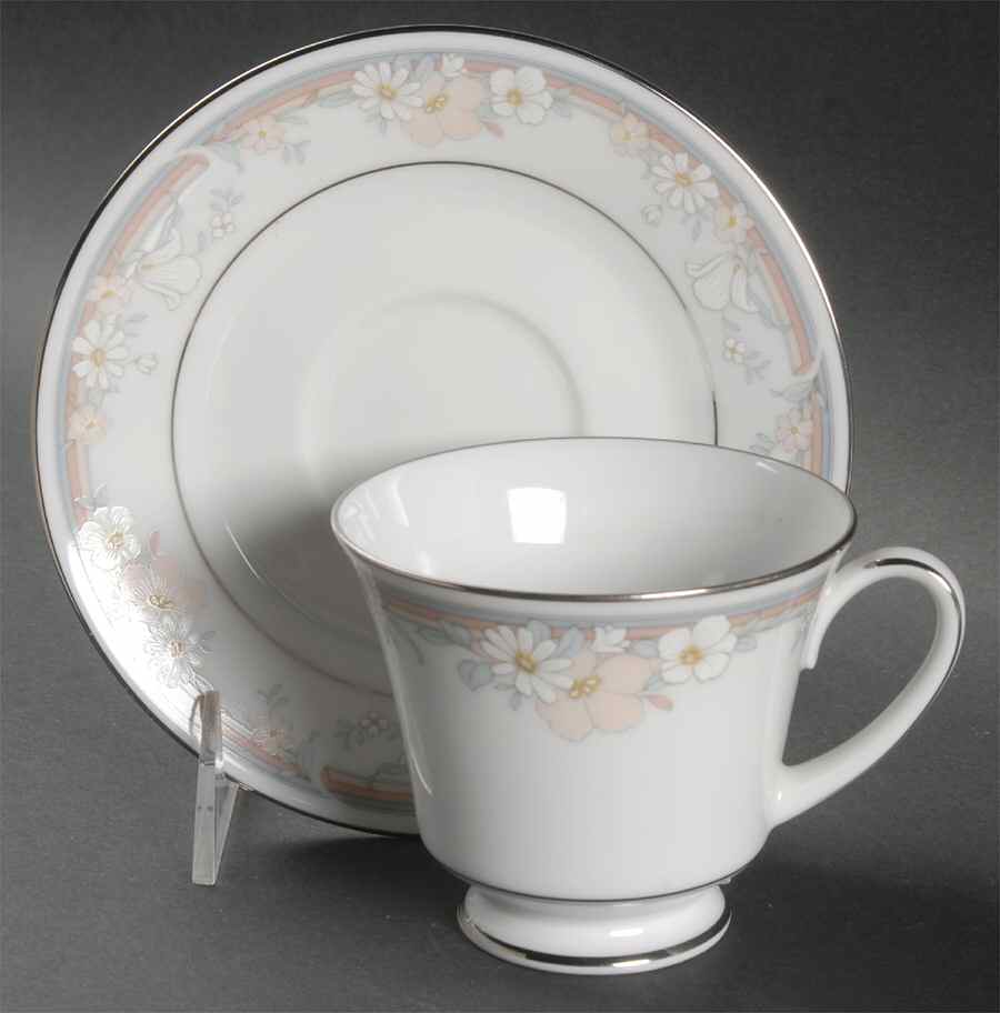 Brookside Footed Cup & Saucer Set by Noritake-1