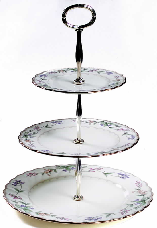 Brookhollow 13 7/8"-14 1/4" 3-Tiered Serving Tray(DP,SP,BB) HC by Noritake-1