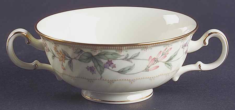 Brookhollow Footed Cream Soup Bowl by Noritake-1