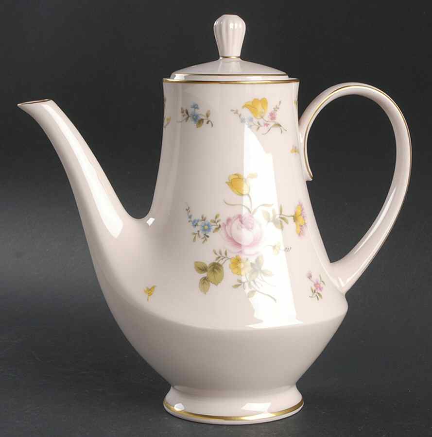 Bridal Rose Coffee Pot & Lid by Noritake-1