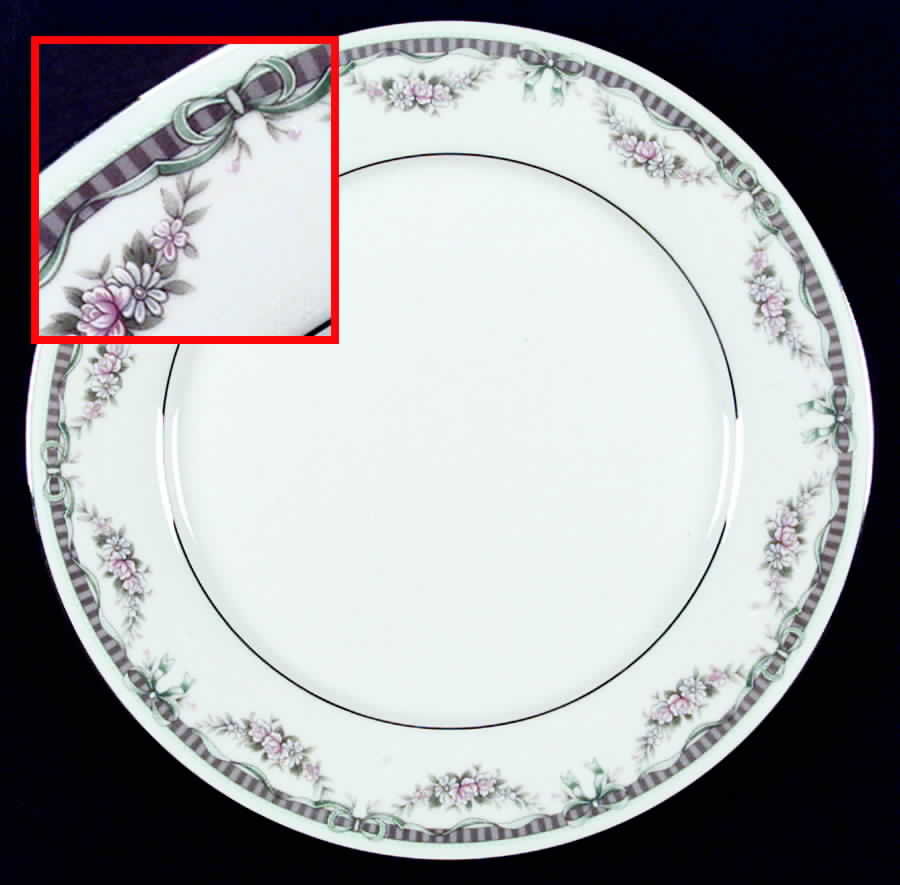 Bridal Ribbon Dinner Plate by Noritake-1