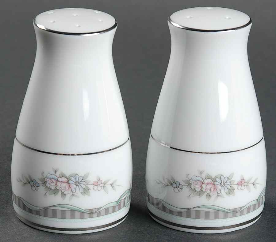 Bridal Ribbon Salt & Pepper Set by Noritake-1