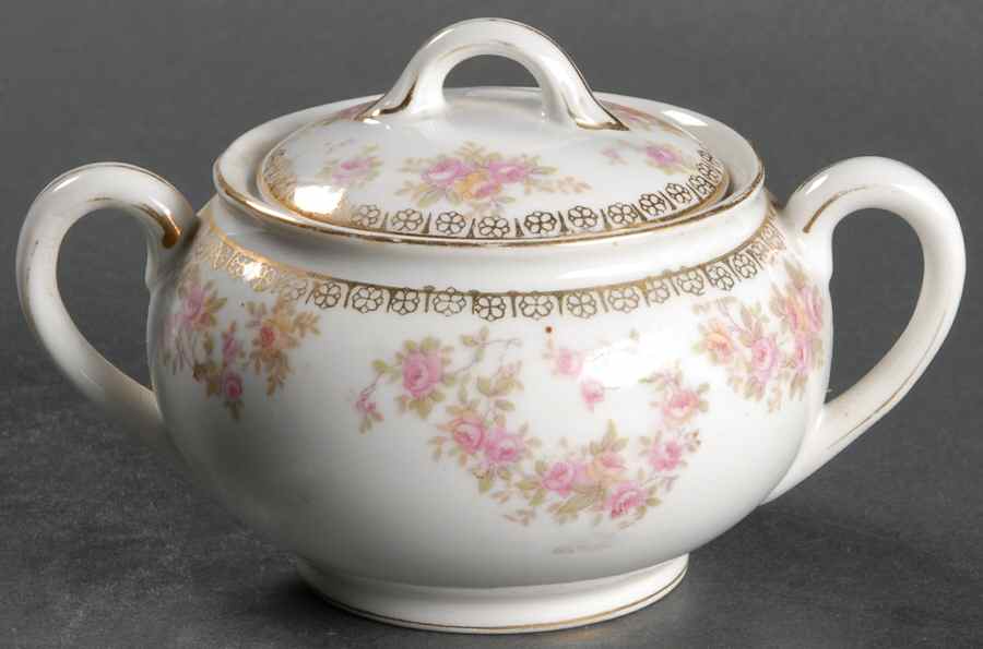 Bridal Rose Mini Sugar Bowl & Lid by Noritake-1