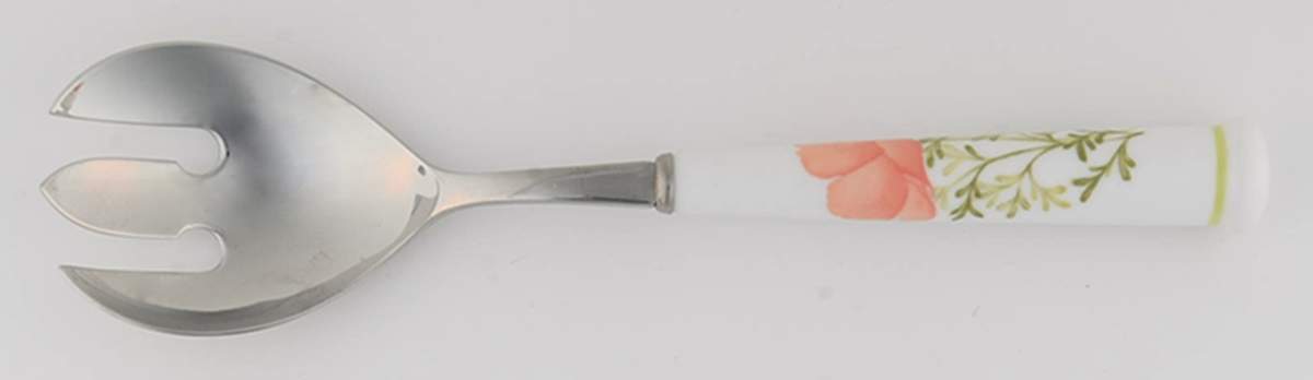 Bright Side Salad Serving Fork with Stainless Prongs by Noritake-1