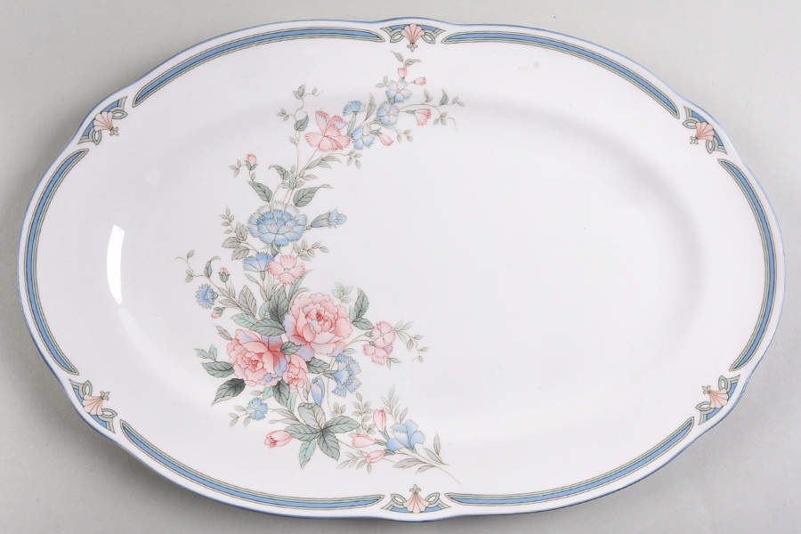 Brighton Springs 14" Oval Serving Platter by Noritake-1