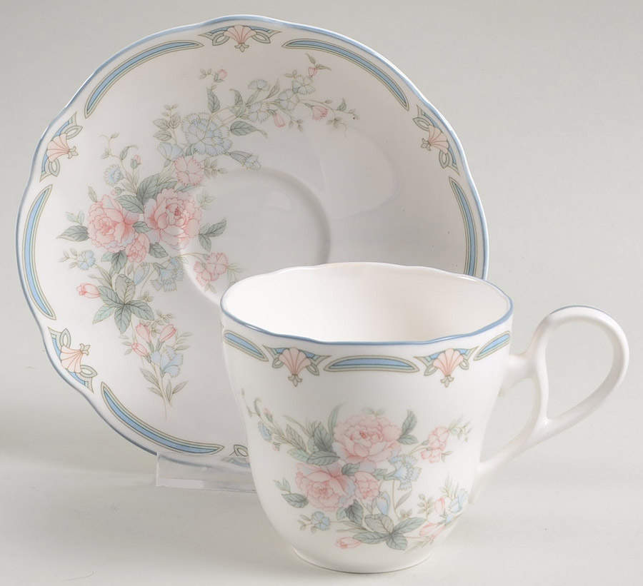 Brighton Springs Flat Cup & Saucer Set by Noritake-1