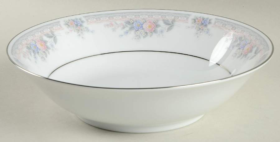 Bridal Waltz 9" Round Vegetable Bowl by Noritake-1
