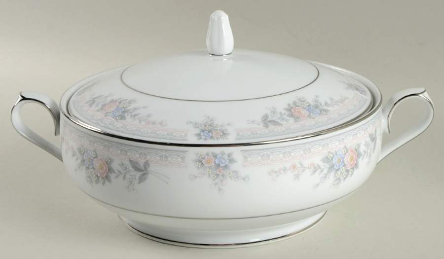 Bridal Waltz Round Covered Vegetable by Noritake-1