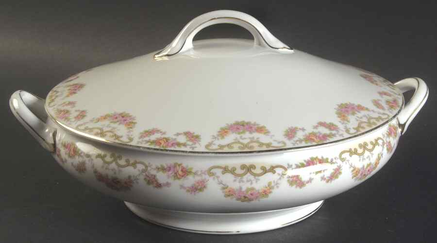 Bridal Wreath Round Covered Vegetable by Noritake-1