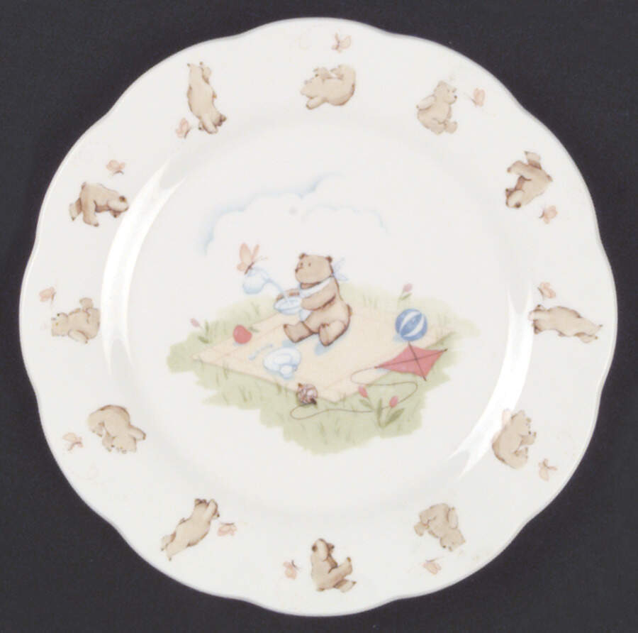 Busy Bear Child's Plate by Noritake-1