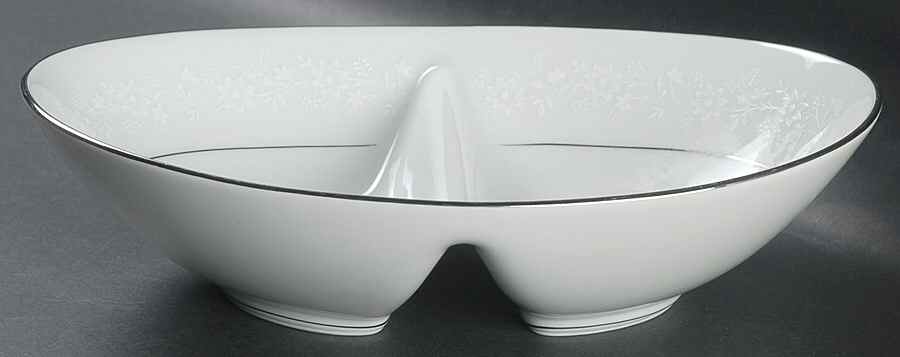 Buckingham 10" Oval Divided Vegetable Bowl by Noritake-1