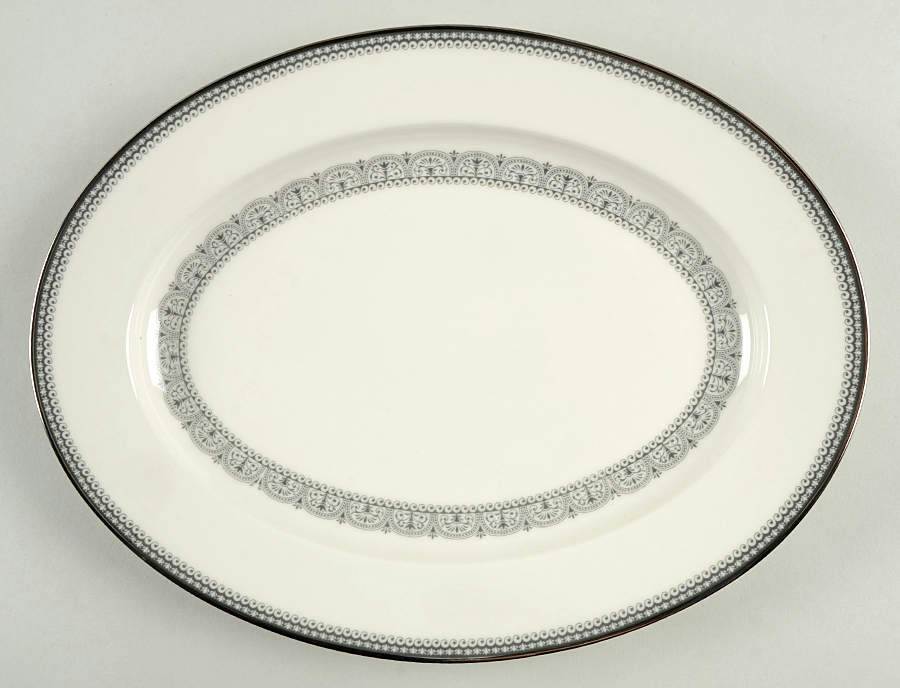 Burgundy 11" Oval Serving Platter by Noritake-1