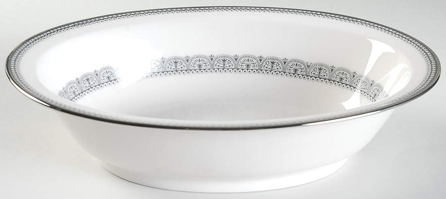 Burgundy 10" Oval Vegetable Bowl by Noritake-1
