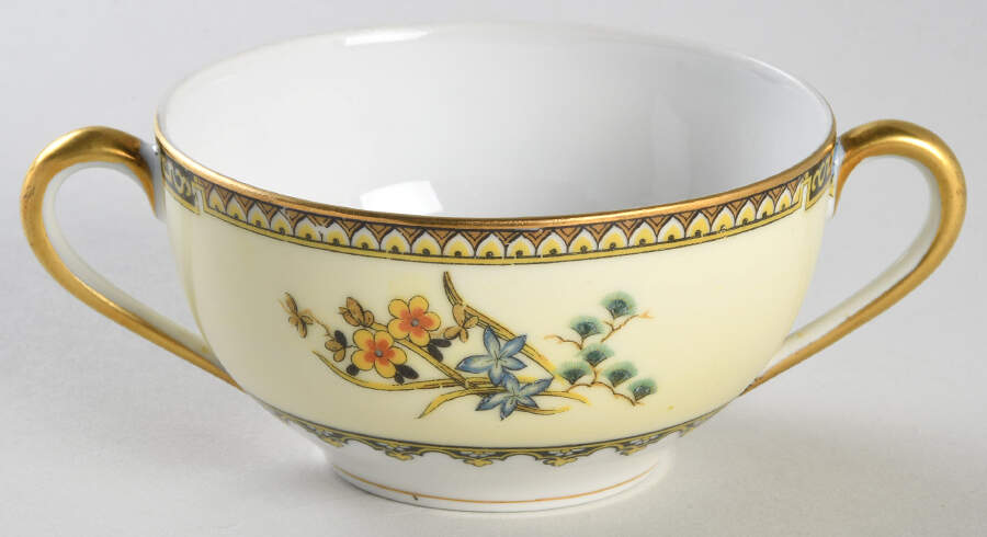 Burma Flat Bouillon Cup by Noritake-1