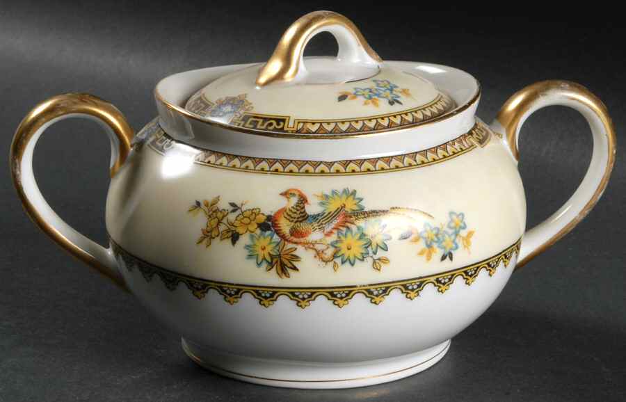 Burma Sugar Bowl & Lid by Noritake-1