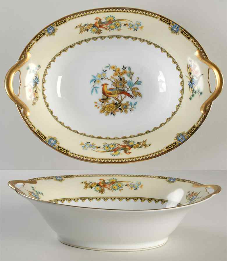 Burma 10" Oval Vegetable Bowl by Noritake-1
