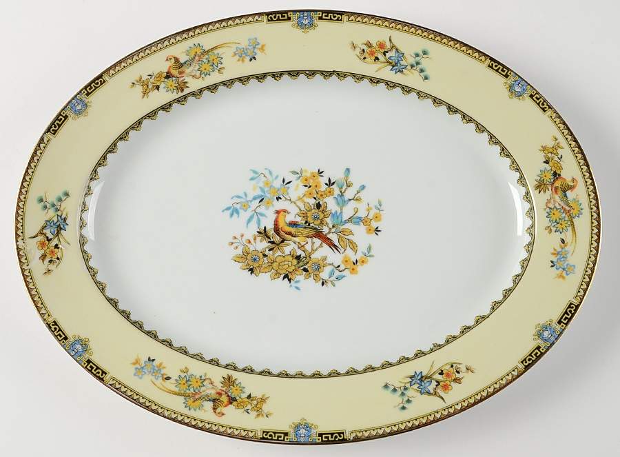 Burma 13" Oval Serving Platter by Noritake-1