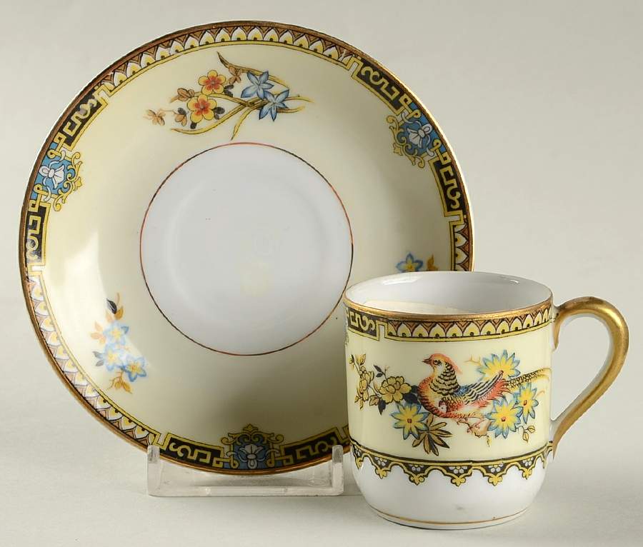 Burma Flat Demitasse Cup & Saucer Set by Noritake-1