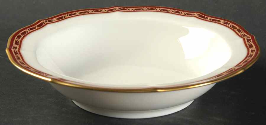 Burgundy Royale Rim Fruit/Dessert (Sauce) Bowl by Noritake-1