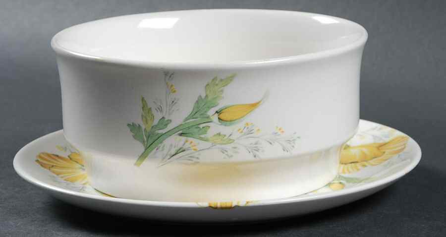 Buttercup Gravy Boat & Underplate by Noritake-1