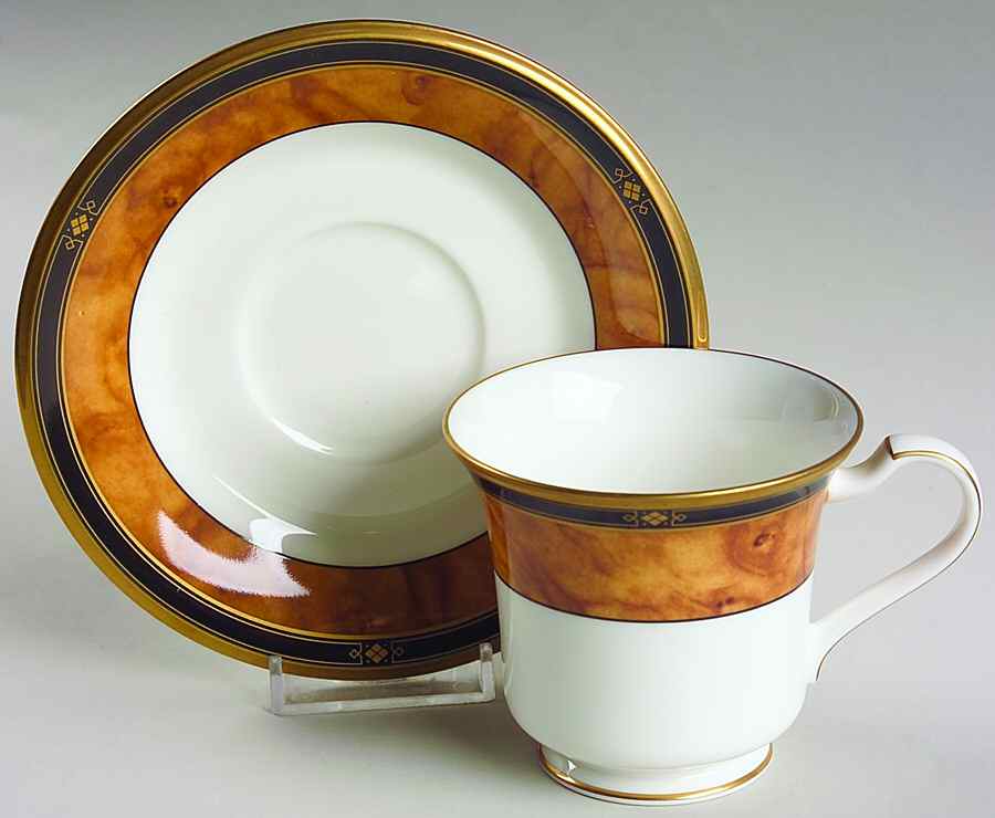 Cabot Footed Cup & Saucer Set by Noritake-1