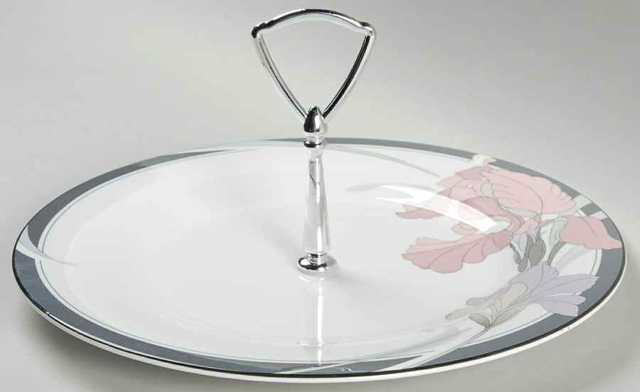 Cafe Du Soir Round Serving Plate with Handle (DP) by Noritake-1