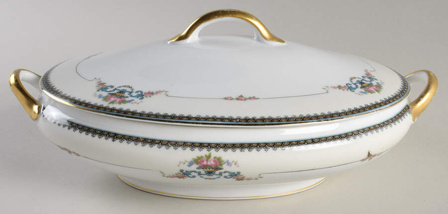 Calais Oval Covered Vegetable by Noritake-1