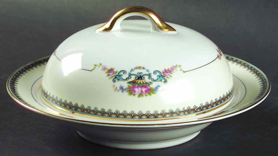 Calais Round Covered Butter by Noritake-1
