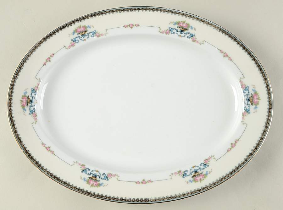 Calais 13" Oval Serving Platter by Noritake-1
