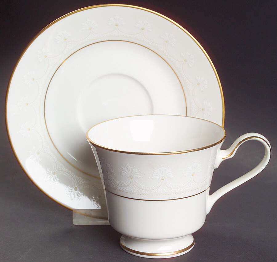 Caledonia Footed Cup & Saucer Set by Noritake-1