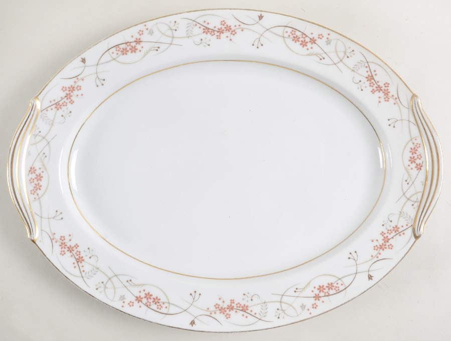 Calvert 13" Oval Serving Platter by Noritake-1