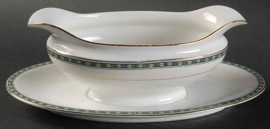 Cambridge Gravy Boat with Attached Underplate by Noritake-1