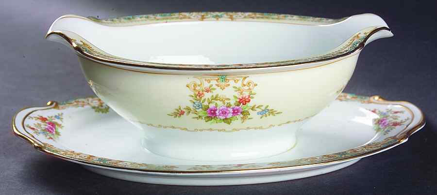 Camelot (6000) Gravy Boat with Attached Underplate by Noritake-1