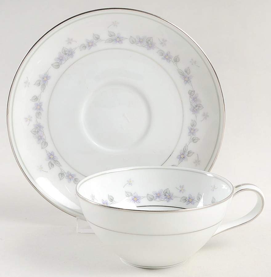 Camille Flat Cup & Saucer Set by Noritake-1