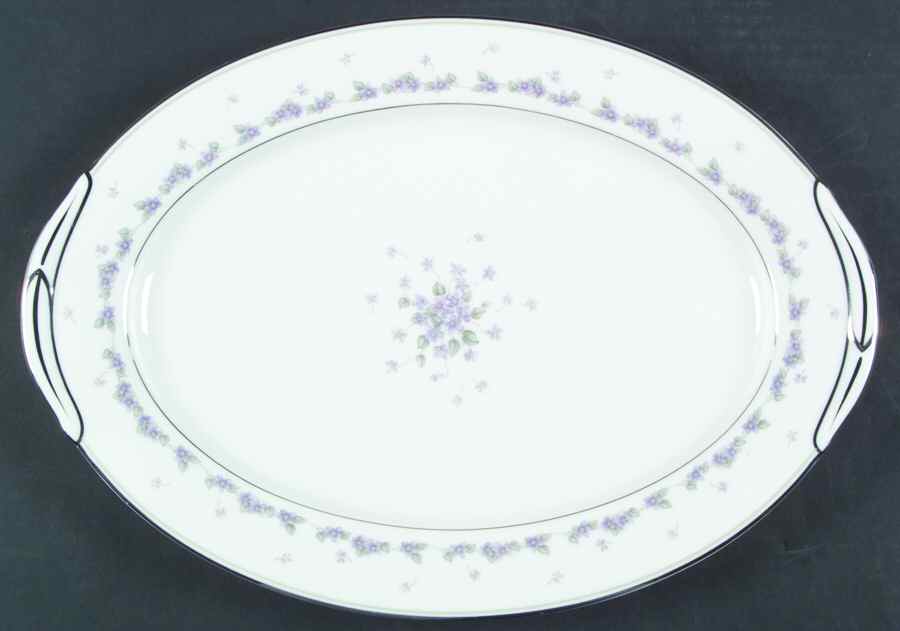 Camille 16" Oval Serving Platter by Noritake-1