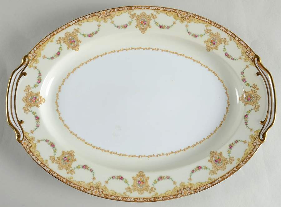 Camillia (3950 & NO #) 16" Oval Serving Platter by Noritake-1