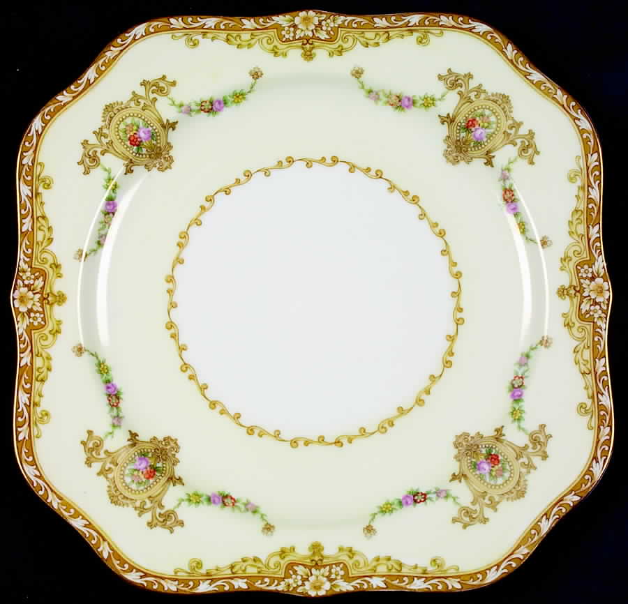 Camillia (3950 & NO #) Square Salad Plate by Noritake-1