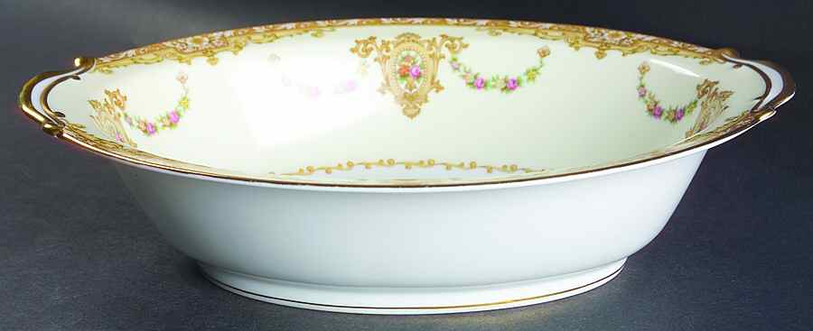 Camillia (3950 & NO #) 10" Oval Vegetable Bowl by Noritake-1