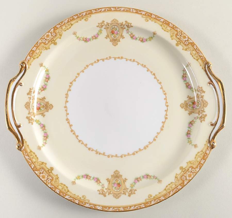Camillia (3950 & NO #) Square Handled Cake Plate by Noritake-1