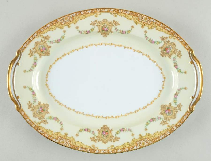 Camillia (3950 & NO #) 11" Oval Serving Platter by Noritake-1