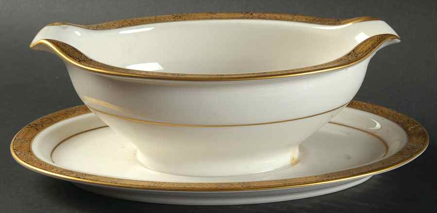 Campanile Gravy Boat with Attached Underplate by Noritake-1