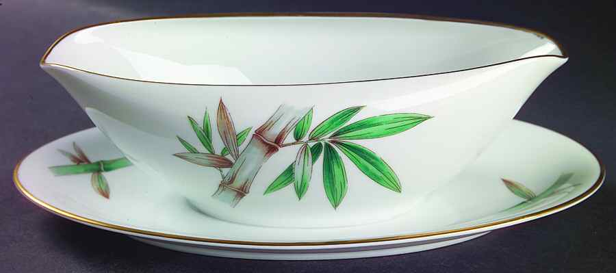 Canton Gravy Boat with Attached Underplate by Noritake-1